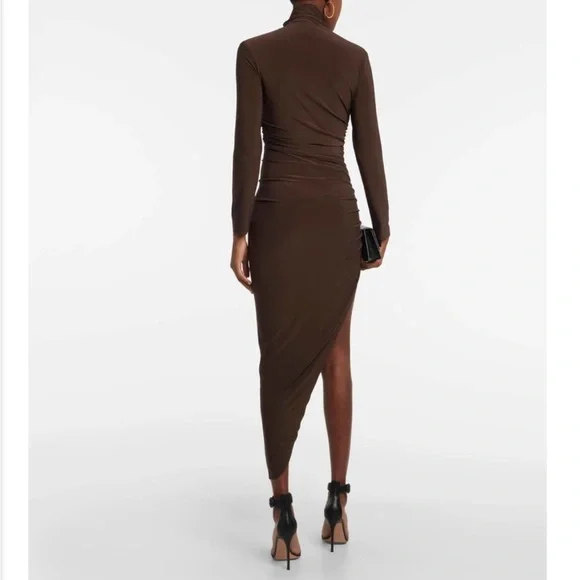 Norma Kamali Brown Asymmetrical Dress - Picture 13 of 13